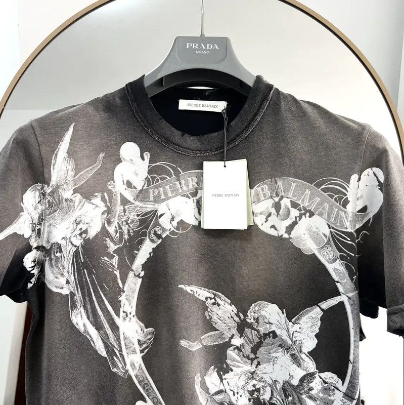 Balmain Balmain Summer Color-Block Graphic T-Shirt 0089 Size US S / EU 44-46 / 1 - 3 Thumbnail
