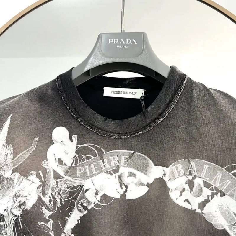 Balmain Balmain Summer Color-Block Graphic T-Shirt 0089 Size US S / EU 44-46 / 1 - 2 Thumbnail