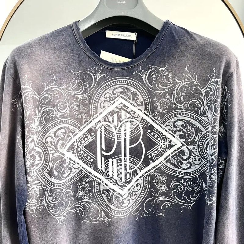 Balmain Balmain Colorful Print Long Sleeve T-Shirt 0089 Size US S / EU 44-46 / 1 - 5 Thumbnail