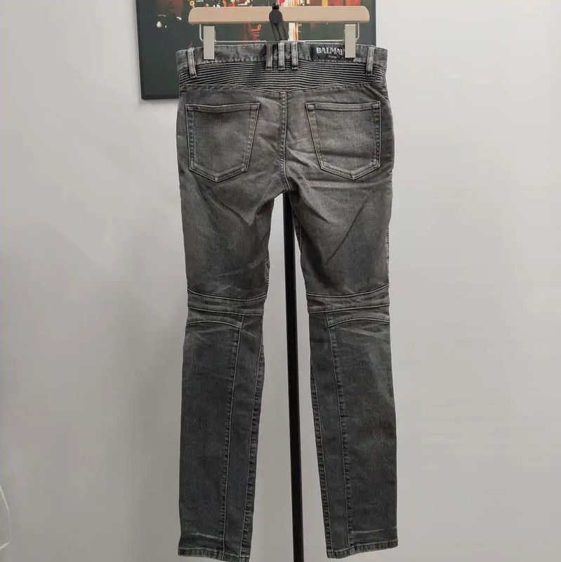 Balmain Balmain Black Cotton Casual Pants for Men 0089 Size US 34 / EU 50 - 2 Thumbnail