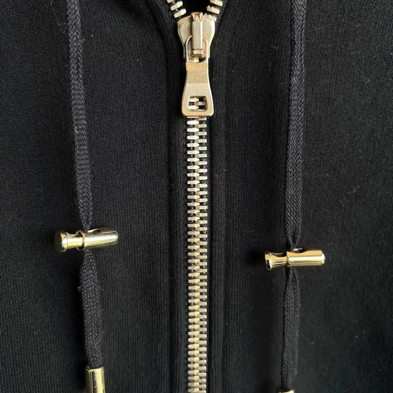 Balmain Balmain Black Cotton Hoodie for Men 0089 Size US XS / EU 42 / 0 - 5 Thumbnail