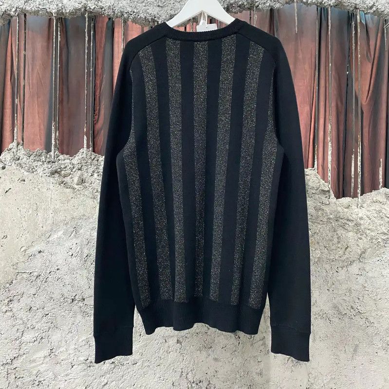 Balmain Balmain Black Striped Long Sleeve Pullover 0089 Size US M / EU 48-50 / 2 - 2 Thumbnail