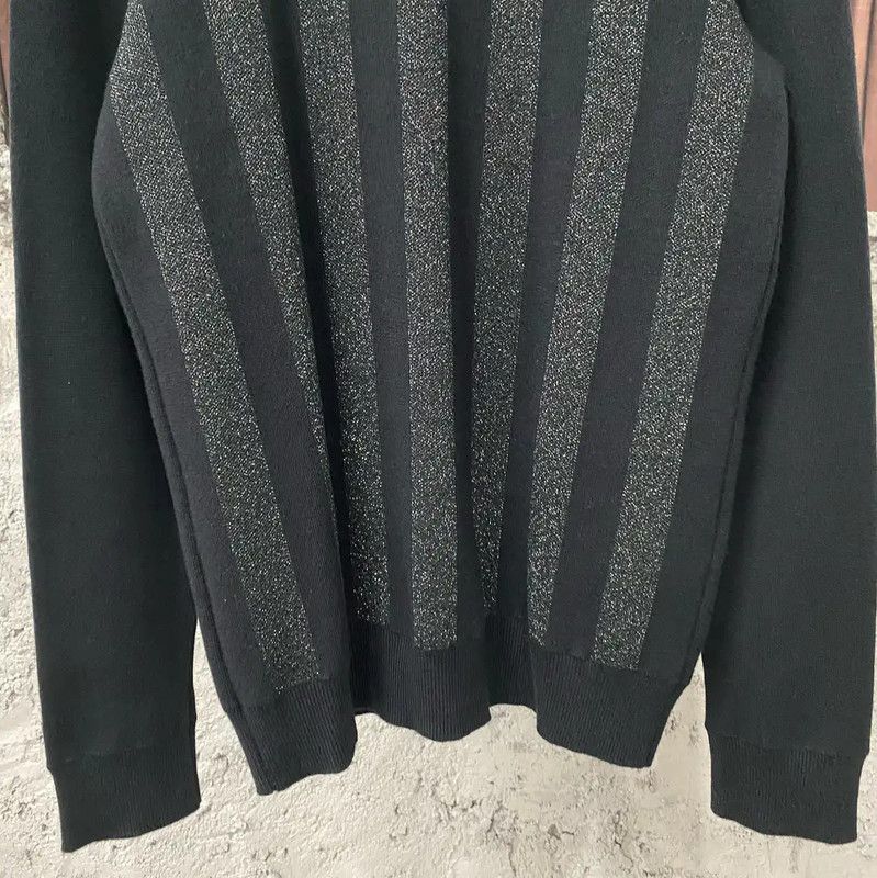Balmain Balmain Black Striped Long Sleeve Pullover 0089 Size US M / EU 48-50 / 2 - 4 Thumbnail
