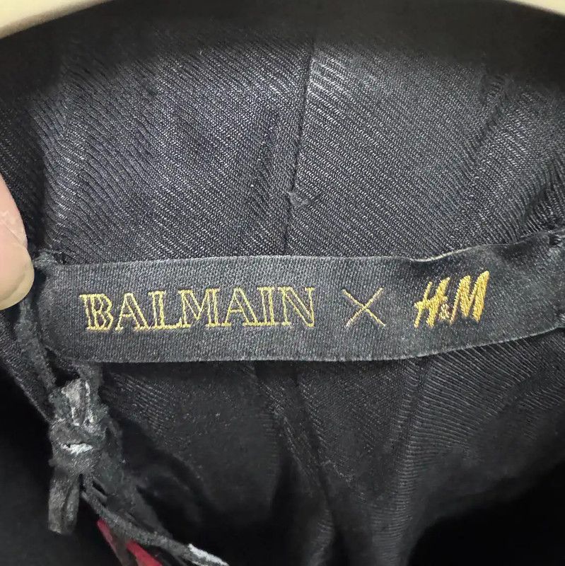 Balmain Balmain Black Cotton Embroidered Long Sleeve Jacket 0089 Size US M / EU 48-50 / 2 - 3 Thumbnail