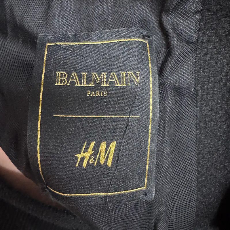 Balmain Balmain Men's Black Mid-Length Coat for Spring/Fall 0089 Size US M / EU 48-50 / 2 - 3 Thumbnail