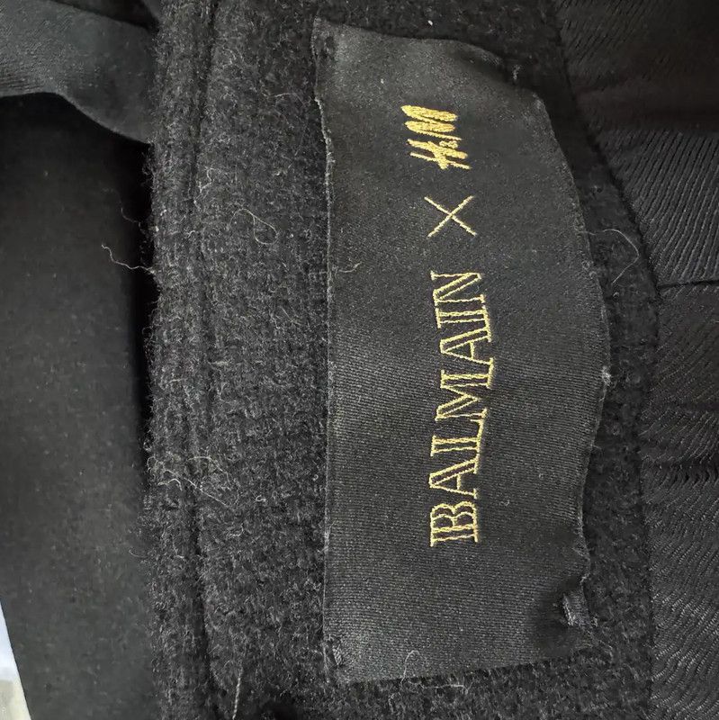 Balmain Balmain Men's Black Mid-Length Coat for Spring/Fall 0089 Size US M / EU 48-50 / 2 - 4 Thumbnail