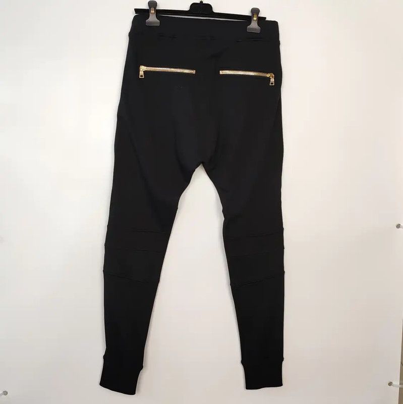Balmain Balmain Black Cotton Casual Pants for Men 0089 Size US 34 / EU 50 - 2 Thumbnail