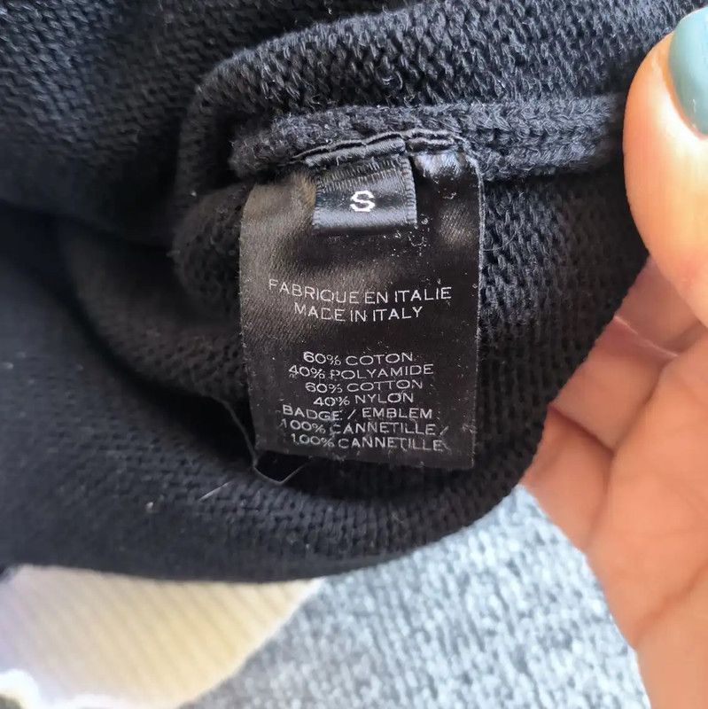Balmain Balmain Men's Black Cotton Blended Sweatshirt 0089 Size US S / EU 44-46 / 1 - 5 Thumbnail