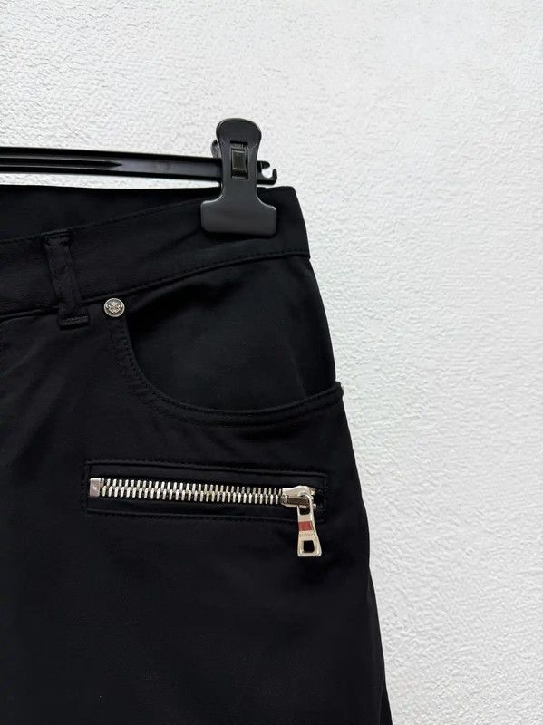 Balmain Balmain Men's Black Cotton Casual Pants 0089 Size US 26 / EU 42 - 4 Thumbnail