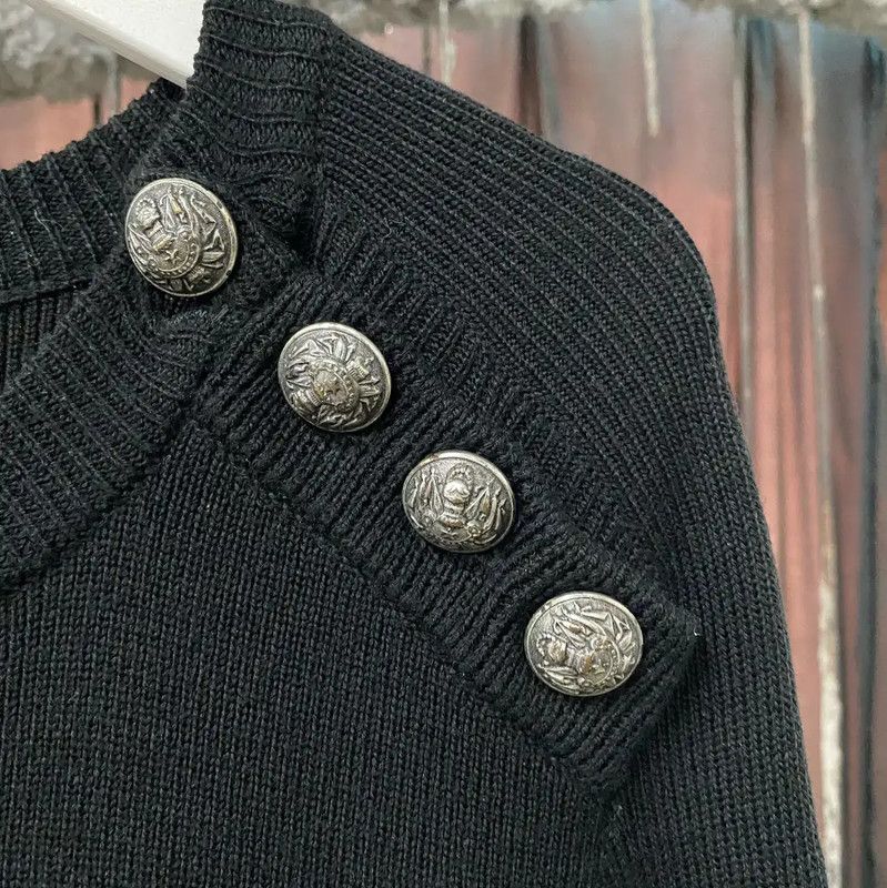 Balmain Balmain Men's Long Sleeve Color Block Sweater 0089 Size US L / EU 52-54 / 3 - 5 Thumbnail