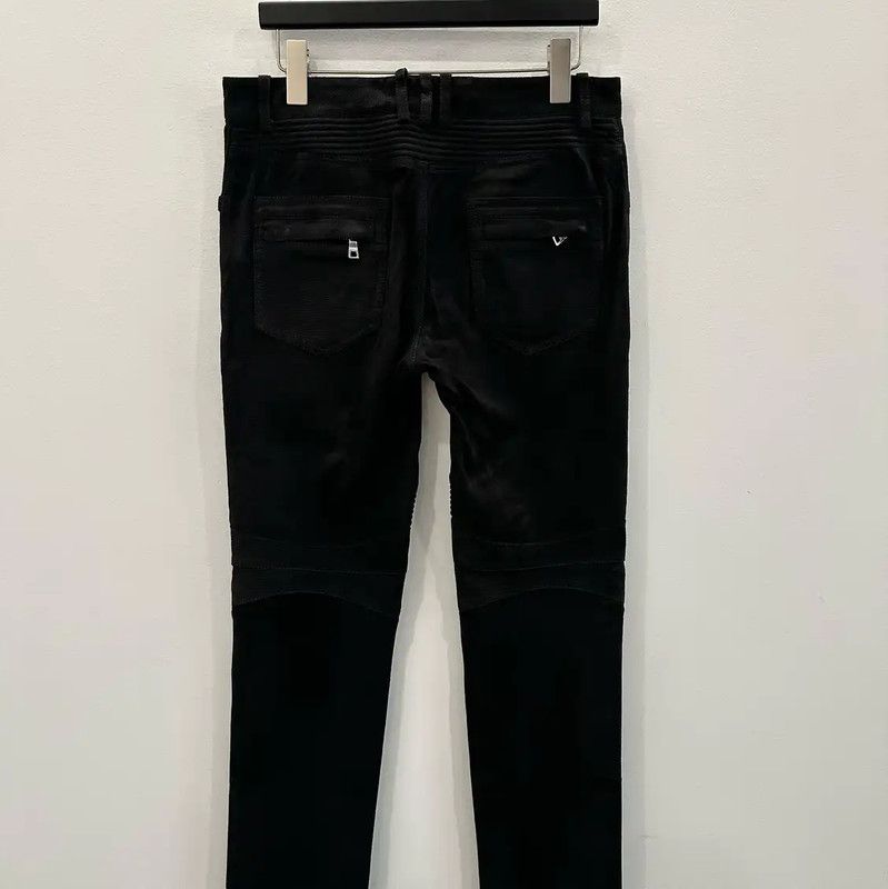 Balmain Balmain Men's Black Denim Casual Pants 0089 Size US 26 / EU 42 - 2 Thumbnail