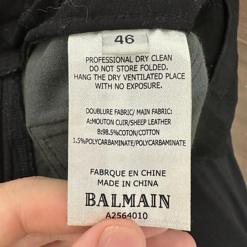 Balmain Balmain Men's Black Denim Casual Pants 0089 Size US 26 / EU 42 - 6 Thumbnail