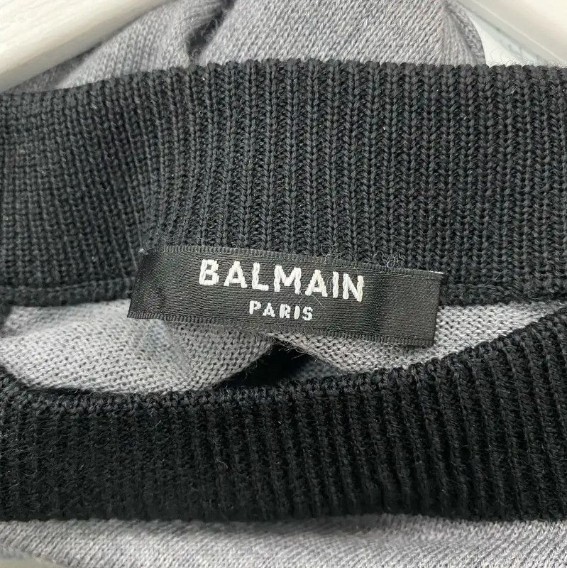 Balmain Balmain Colorblock Long Sleeve Pullover Sweater 0089 Size US XL / EU 56 / 4 - 5 Thumbnail