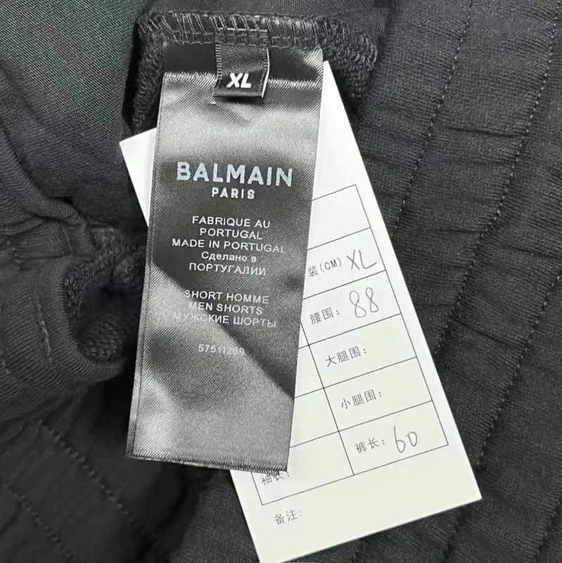 Balmain Balmain Black Cotton Men's Shorts XL 0089 Size US 34 / EU 50 - 4 Thumbnail