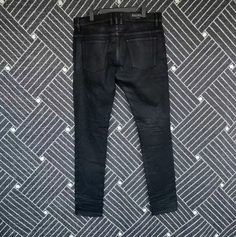 Balmain Balmain Men's Black Denim Casual Pants 0089 Size US 42 / EU 58 - 2 Thumbnail