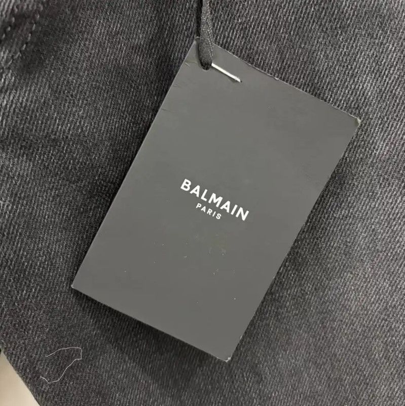 Balmain Balmain Men's Dark Gray Casual Pants 0089 Size US 32 / EU 48 - 7 Thumbnail