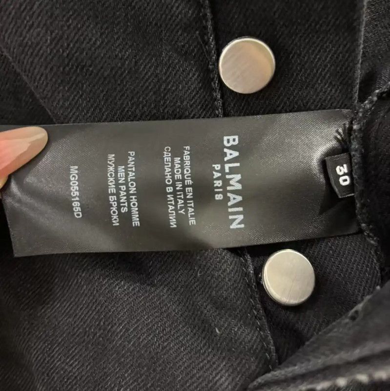 Balmain Balmain Men's Dark Gray Casual Pants 0089 Size US 32 / EU 48 - 6 Thumbnail