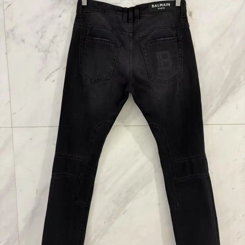 Balmain Balmain Men's Dark Gray Casual Pants 0089 Size US 32 / EU 48 - 2 Thumbnail
