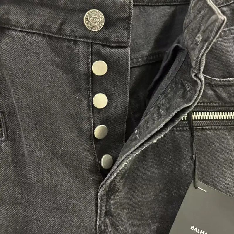 Balmain Balmain Men's Dark Gray Casual Pants 0089 Size US 32 / EU 48 - 4 Thumbnail