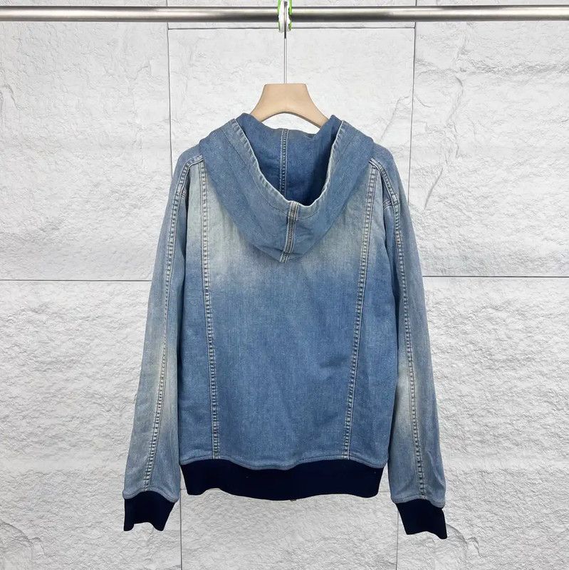 Balmain Balmain Blue Cotton Men's Jacket 0089 Size US S / EU 44-46 / 1 - 2 Thumbnail