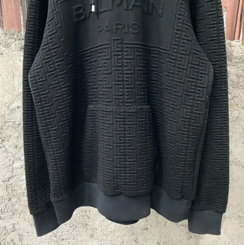 Balmain Balmain Black Long Sleeve Hoodie for Men 0089 Size US S / EU 44-46 / 1 - 4 Thumbnail