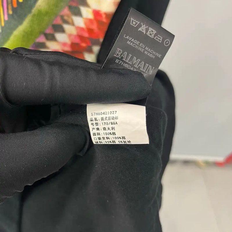 Balmain Balmain Men's Black Long Sleeve Spring Autumn Jacket 0089 Size US XS / EU 42 / 0 - 5 Thumbnail