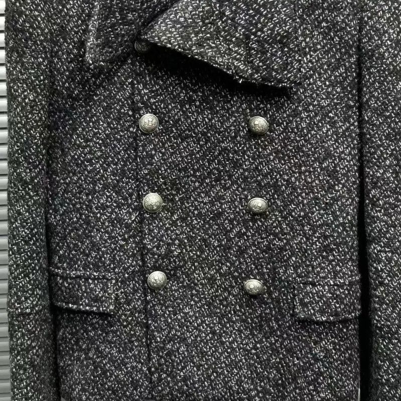 Balmain Balmain Multicolor Wool Blend Short Coat 0089 Size US S / EU 44-46 / 1 - 3 Thumbnail