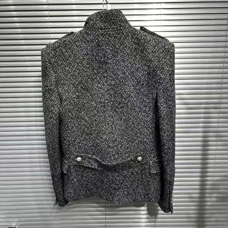 Balmain Balmain Multicolor Wool Blend Short Coat 0089 Size US S / EU 44-46 / 1 - 2 Thumbnail