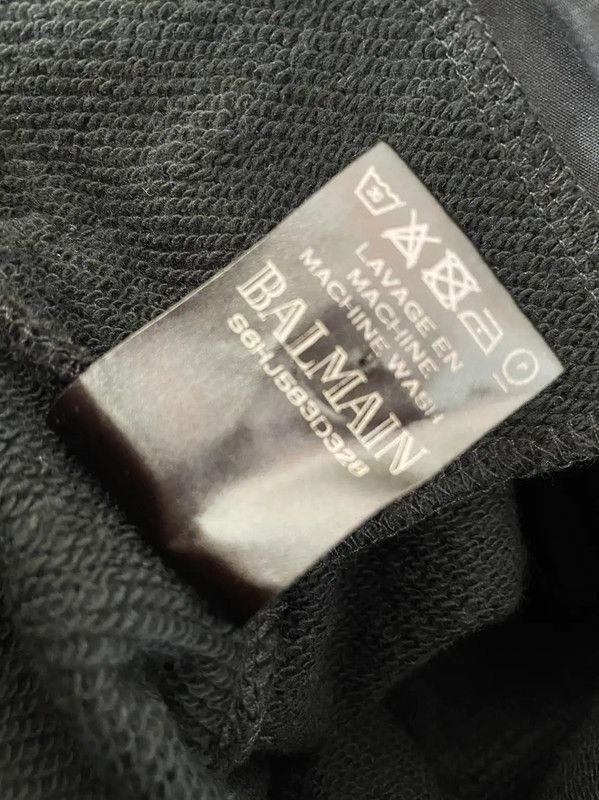 Balmain Balmain Men's Black Cotton Casual Pants 0089 Size US 26 / EU 42 - 5 Thumbnail