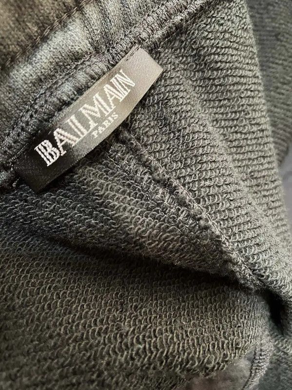 Balmain Balmain Men's Black Cotton Casual Pants 0089 Size US 26 / EU 42 - 4 Thumbnail