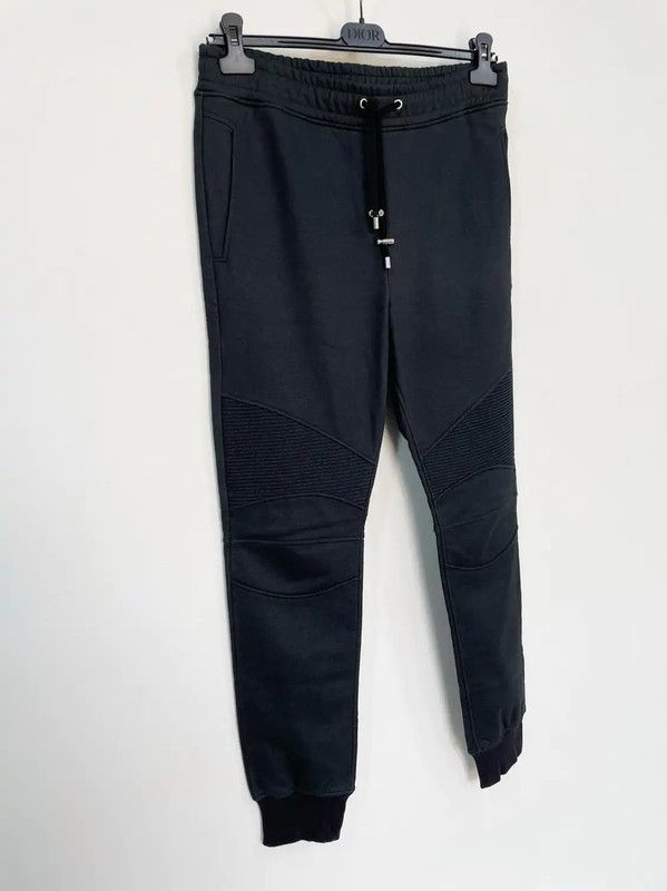 Balmain Balmain Men's Black Cotton Casual Pants 0089 Size US 26 / EU 42 - 3 Thumbnail