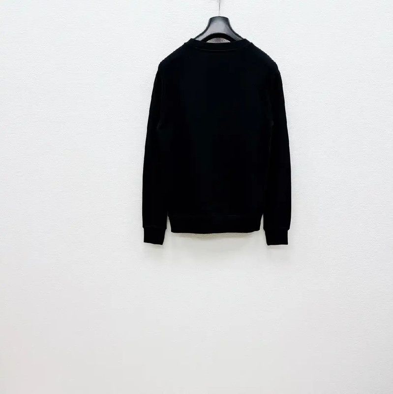 Balmain Balmain Black Cotton Long Sleeve Sweatshirt 0089 Size US S / EU 44-46 / 1 - 2 Thumbnail
