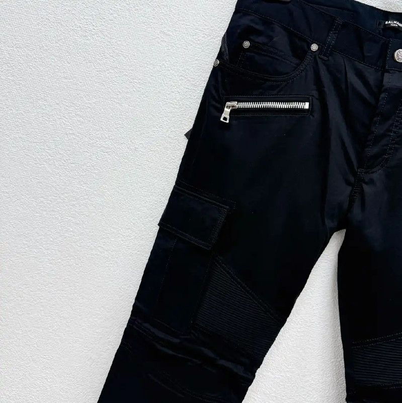 Balmain Balmain Black Casual Pants for Men Size S 0089 Size US 28 / EU 44 - 3 Thumbnail