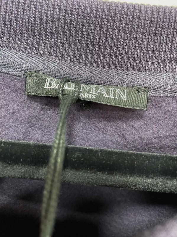 Balmain Balmain Men's Long Sleeve Embroidered Sweatshirt 0089 Size US S / EU 44-46 / 1 - 4 Thumbnail