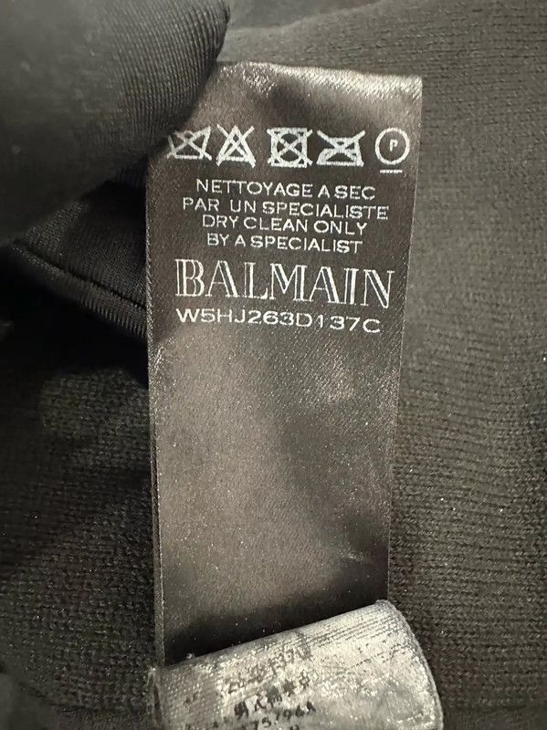 Balmain Balmain Men's Black Leather Jacket 0089 Size US M / EU 48-50 / 2 - 8 Thumbnail