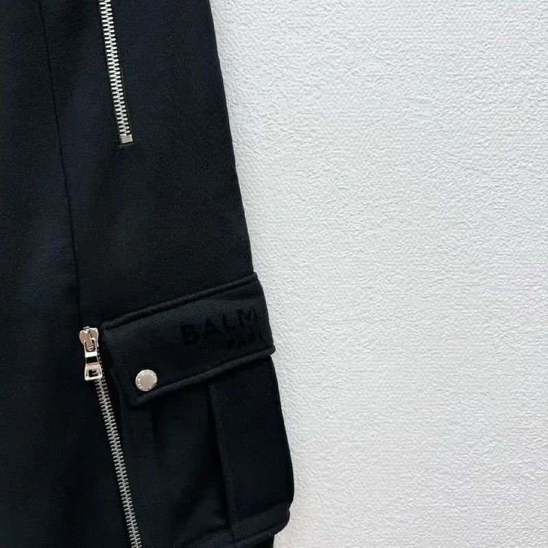 Balmain Balmain Black Lightweight Casual Pants for Men 0089 Size US 34 / EU 50 - 3 Thumbnail