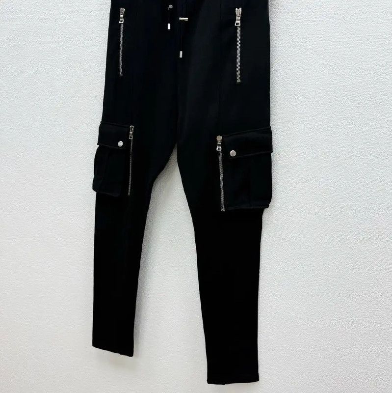 Balmain Balmain Black Lightweight Casual Pants for Men 0089 Size US 34 / EU 50 - 2 Thumbnail