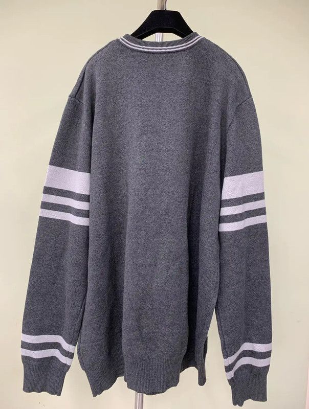 Balmain Balmain Men's Gray Pullover Sweater 0089 Size US M / EU 48-50 / 2 - 2 Thumbnail