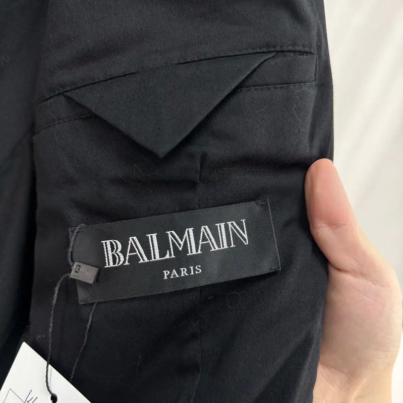 Balmain Balmain Black Leather and Velvet Short Jacket 0089 Size US XL / EU 56 / 4 - 5 Thumbnail