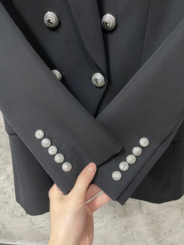 Balmain Balmain Black Double-Breasted Men's Jacket 0089 Size US M / EU 48-50 / 2 - 5 Thumbnail