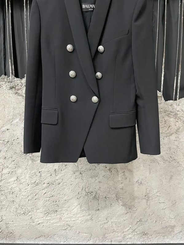 Balmain Balmain Black Double-Breasted Men's Jacket 0089 Size US M / EU 48-50 / 2 - 4 Thumbnail
