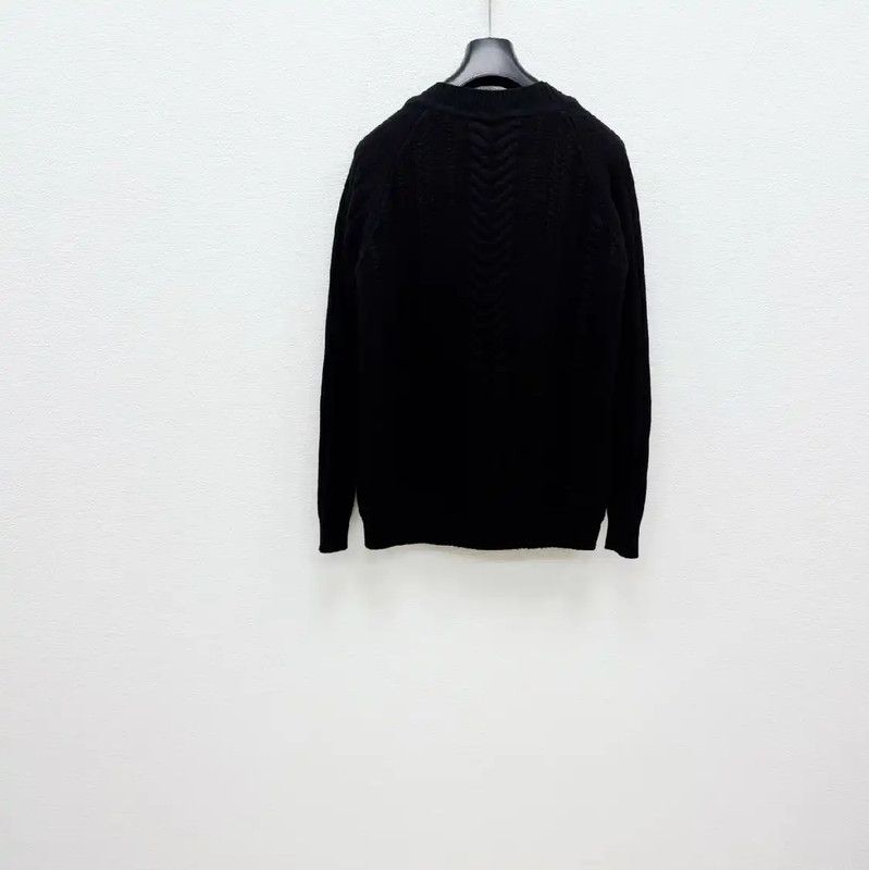 Balmain Balmain Black Wool Long Sleeve Sweater for Men 0089 Size US M / EU 48-50 / 2 - 4 Thumbnail