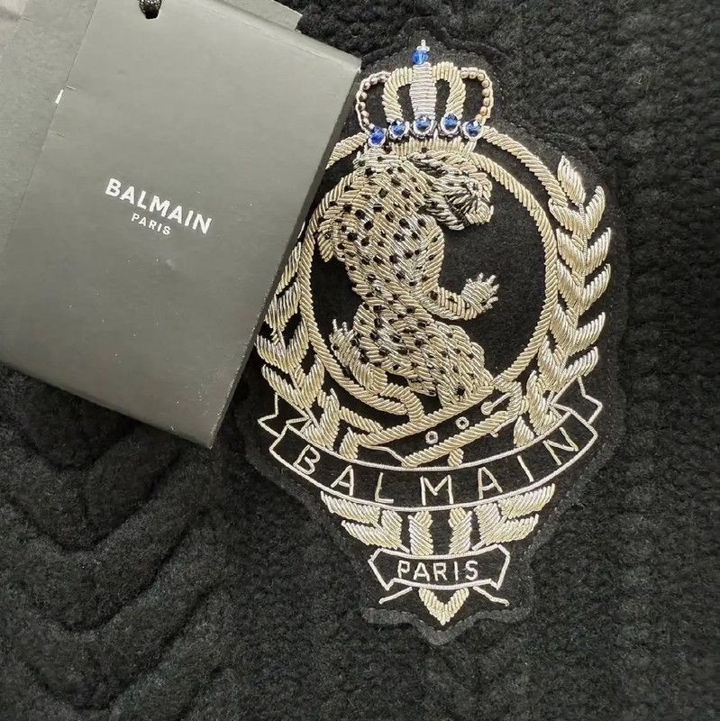 Balmain Balmain Black Wool Long Sleeve Sweater for Men 0089 Size US M / EU 48-50 / 2 - 3 Thumbnail