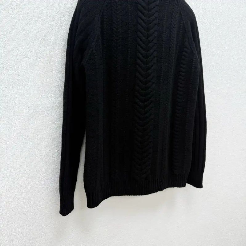 Balmain Balmain Black Wool Long Sleeve Sweater for Men 0089 Size US M / EU 48-50 / 2 - 5 Thumbnail