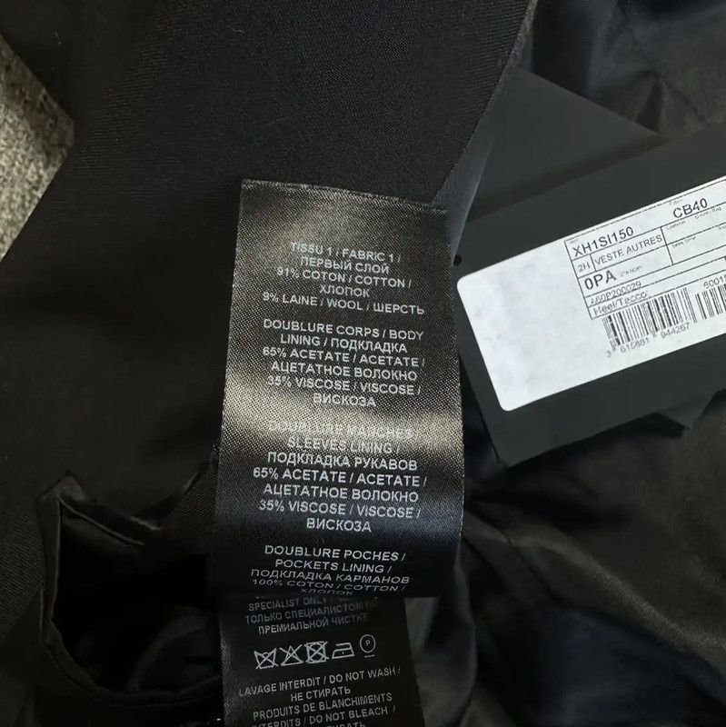 Balmain Balmain Black Wool Embroidered Men's Long Coat 0089 Size US XL / EU 56 / 4 - 6 Thumbnail