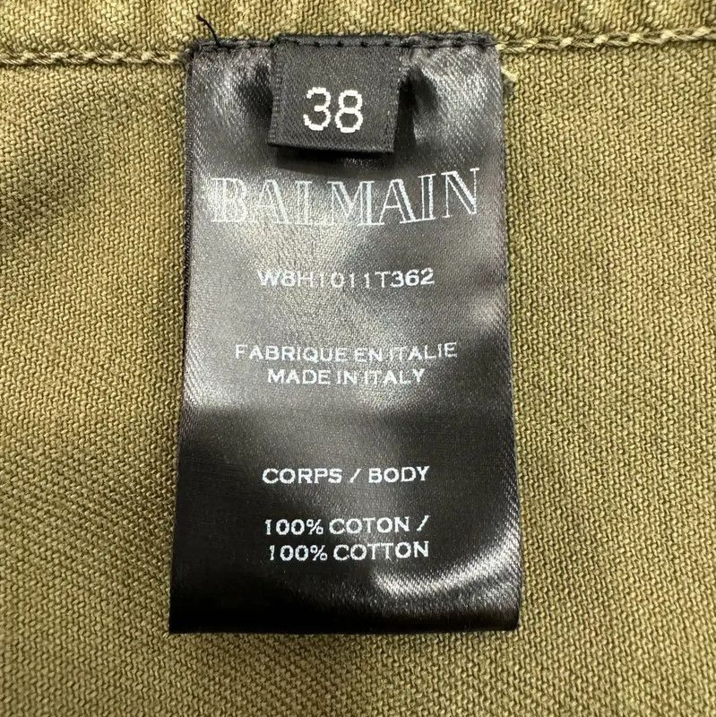Balmain Balmain Men's Green Cotton Jacket 0089 Size US M / EU 48-50 / 2 - 7 Thumbnail