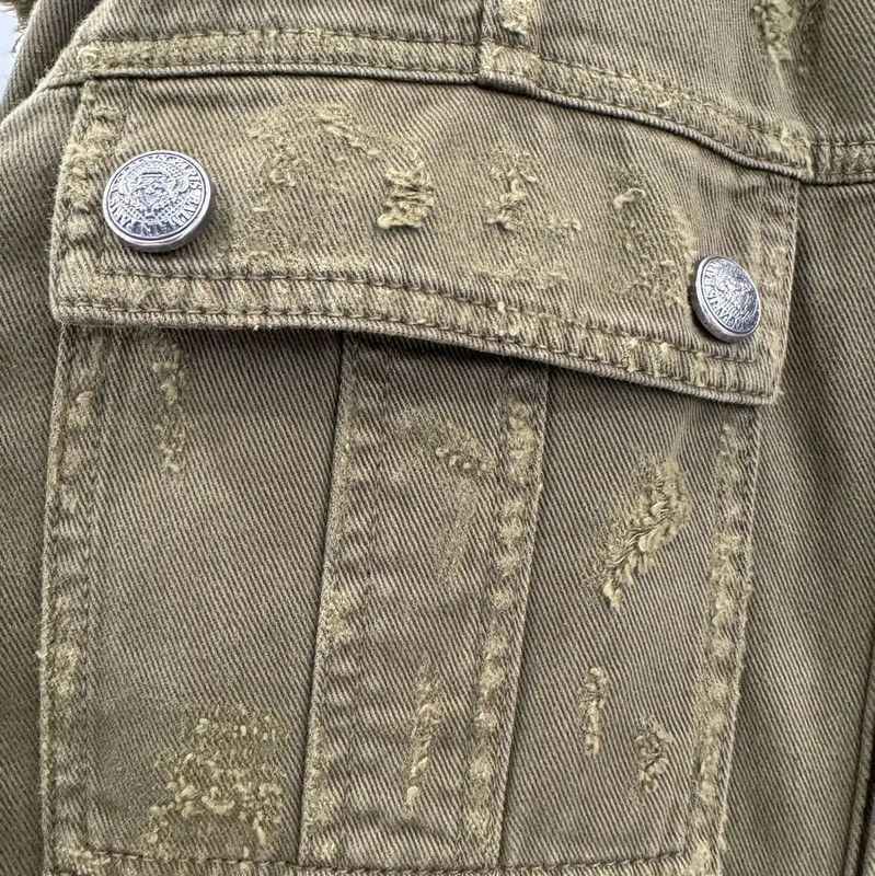 Balmain Balmain Men's Green Cotton Jacket 0089 Size US M / EU 48-50 / 2 - 4 Thumbnail