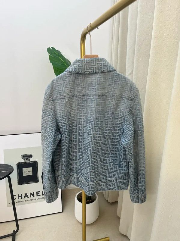 Balmain Balmain Men's Blue Jacket with Distinct Pattern 0089 Size US L / EU 52-54 / 3 - 2 Thumbnail