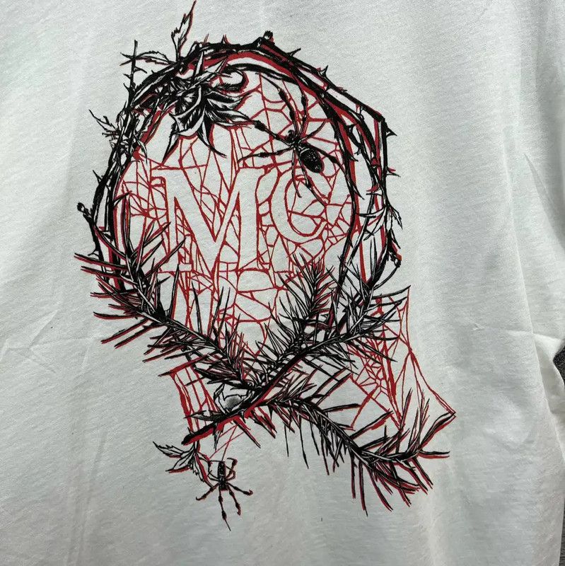 Alexander McQueen Alexander McQueen White Cotton Graphic T-Shirt 0089 Size US S / EU 44-46 / 1 - 3 Thumbnail