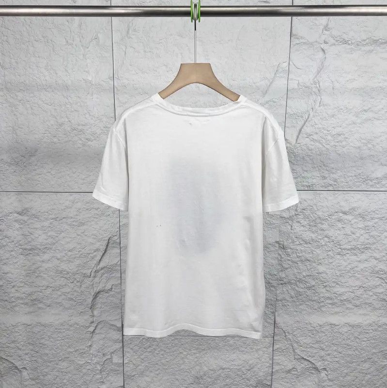 Alexander McQueen Alexander McQueen Men's White Cotton T-Shirt 0089 Size US M / EU 48-50 / 2 - 2 Thumbnail